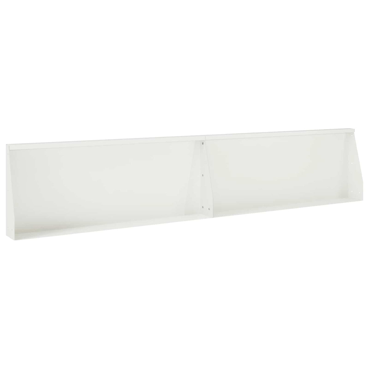 vidaXL Keerwand 2 st 100 x 12 x 50 cm Staal Wit