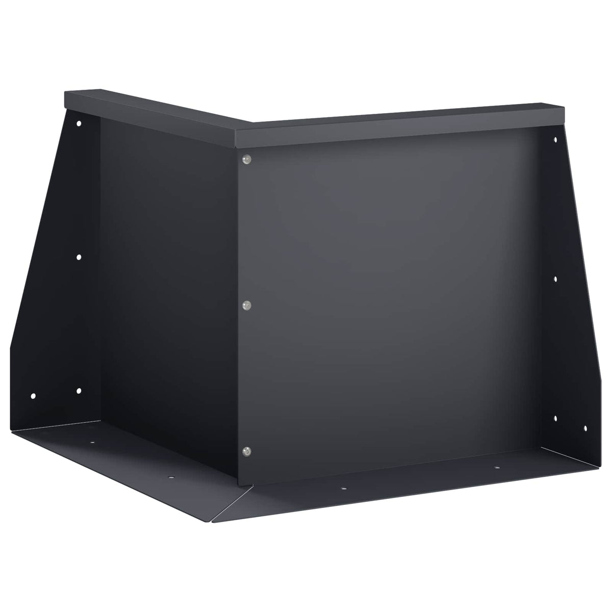 vidaXL Keerwand 50 x 50 x 40 cm Staal Antraciet