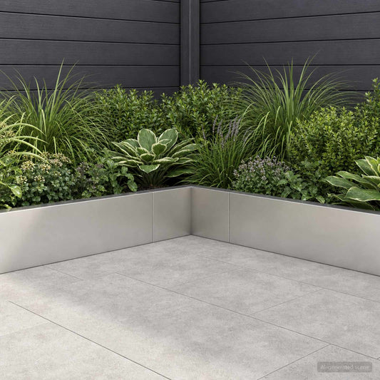 vidaXL Keerwand 2 st 50 x 50 x 40 cm Roestvrij staal zilver