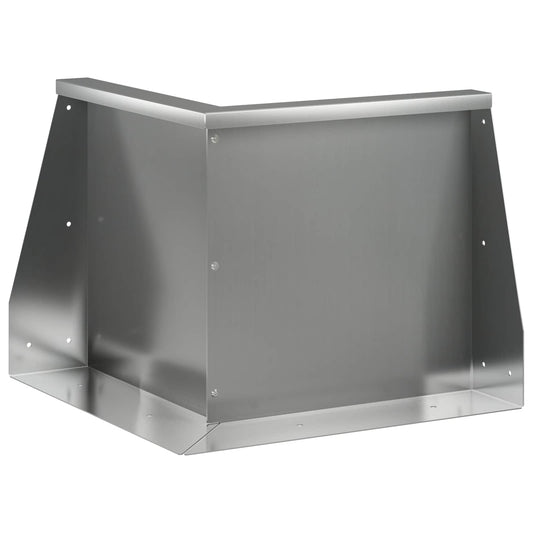 vidaXL Keerwand 50 x 50 x 50 cm Gegalvaniseerd staal zilver