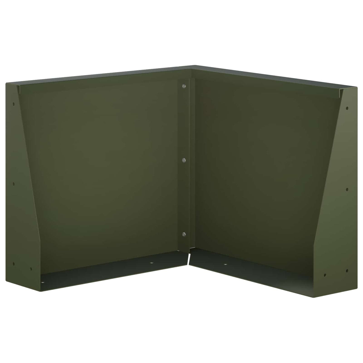 vidaXL Keerwand 50 x 50 x 50 cm Staal Olijfgroen