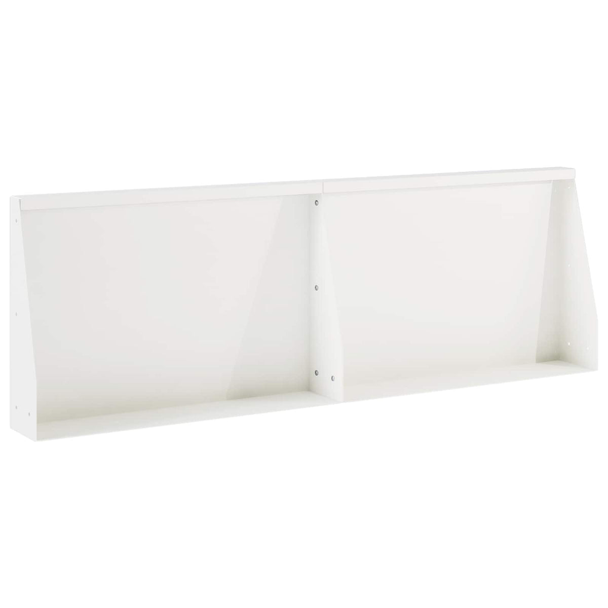 vidaXL Keerwand 2 st 60 x 12 x 40 cm Staal Wit