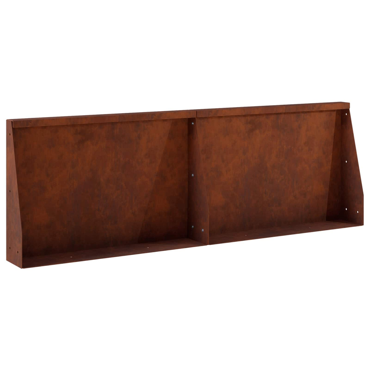 Keerwand 2 st 60 x 12 x 50 cm weervast staal Roestkleurig is nu te koop bij PeponiXL, paradijselijk wonen!
