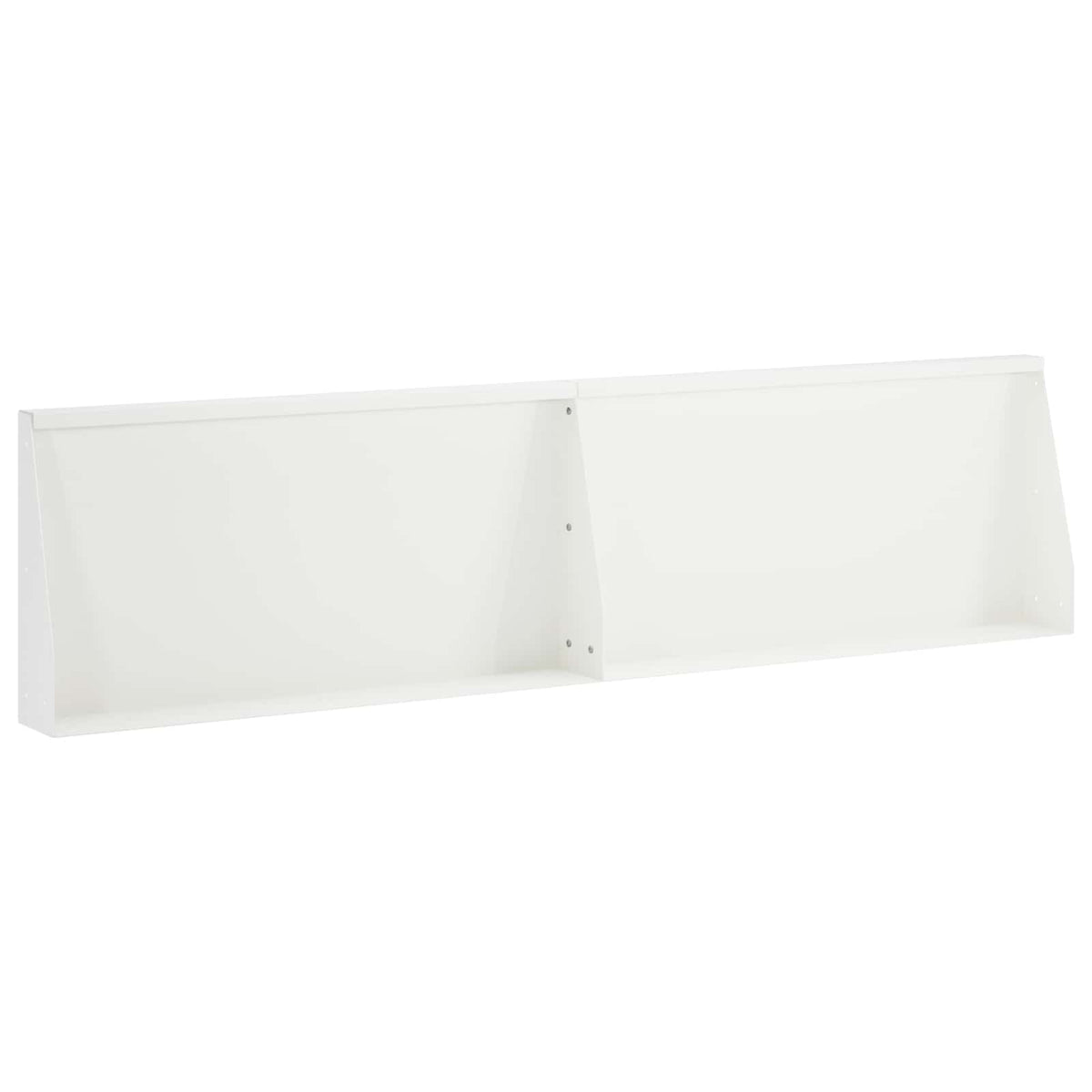 vidaXL Keerwand 2 st 80 x 12 x 30 cm Staal Wit