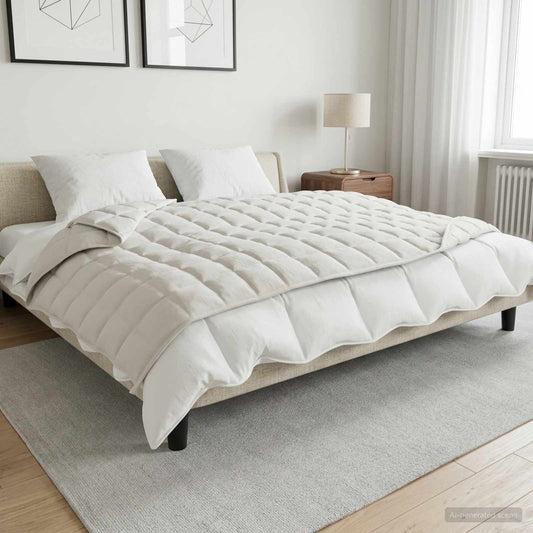 Verzwaringsdeken Wit 135 x 200 cm 6 kg 100% Katoen 205T is nu te koop bij PeponiXL, paradijselijk wonen!