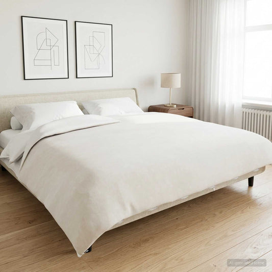 vidaXL Verzwaarde Dekens Wit 200 x 220 cm 13 kg 100% Katoen 205T