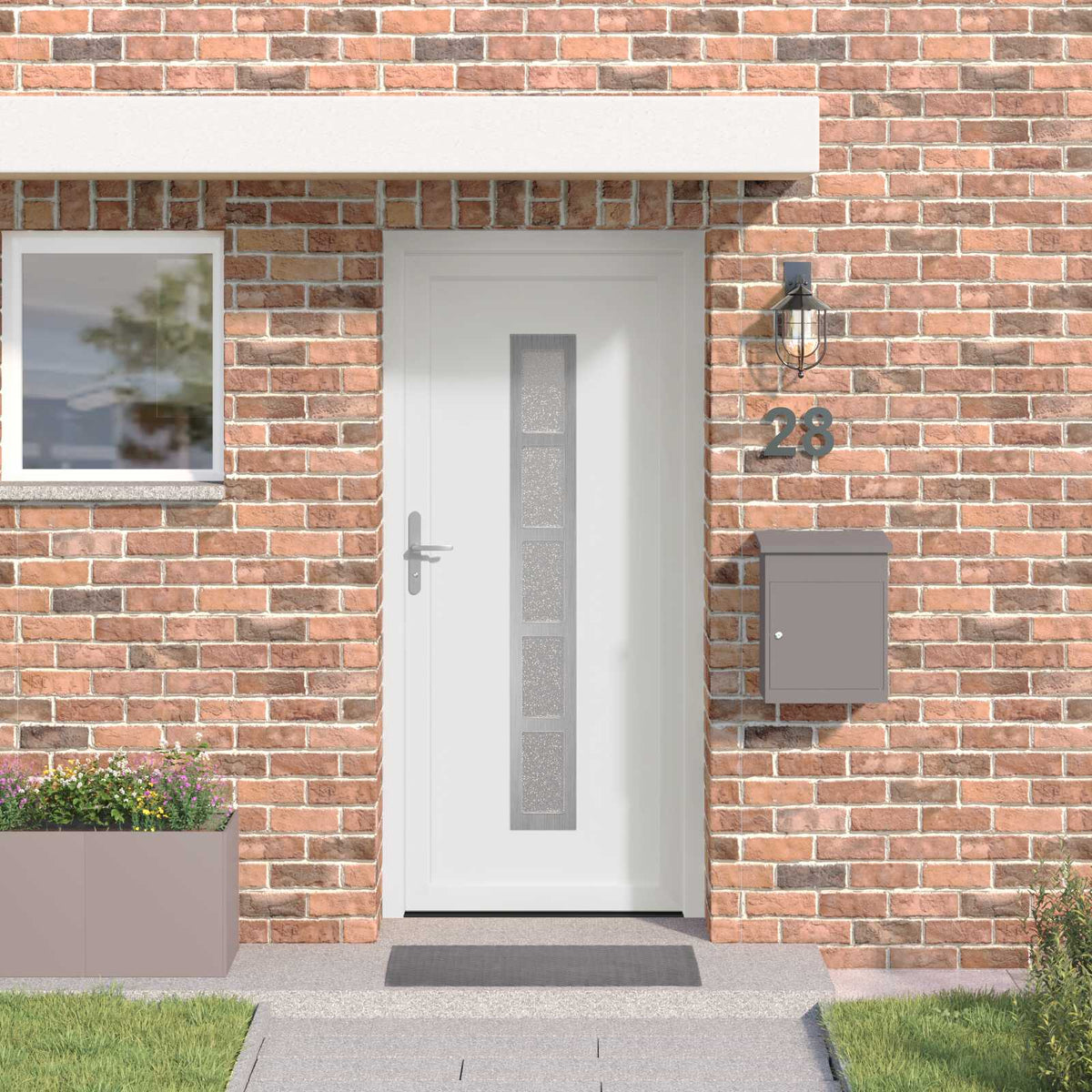 Voordeur Wit 98 x 208 cm PVC is nu te koop bij PeponiXL, paradijselijk wonen!