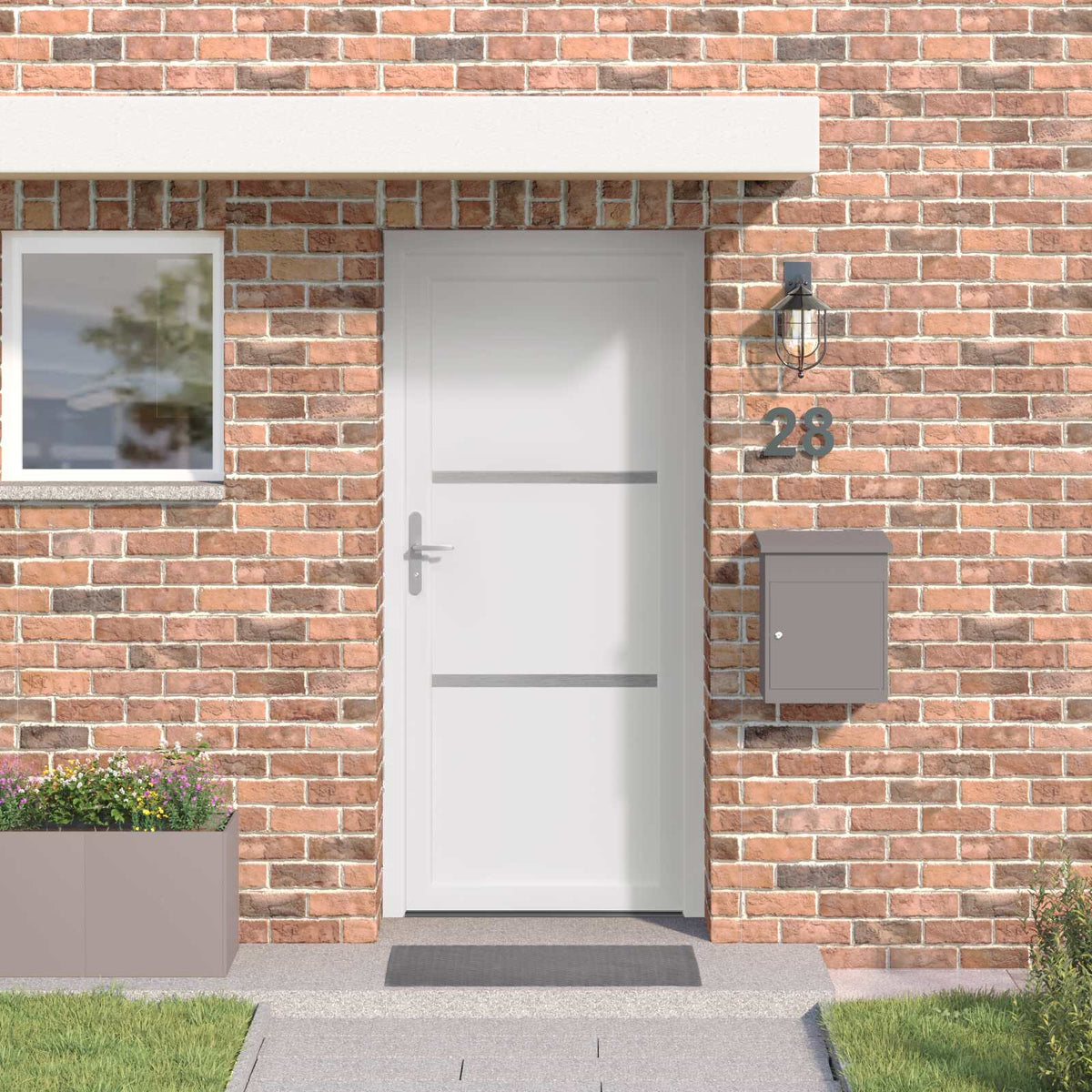 Voordeur Wit 98 x 200 cm PVC is nu te koop bij PeponiXL, paradijselijk wonen!