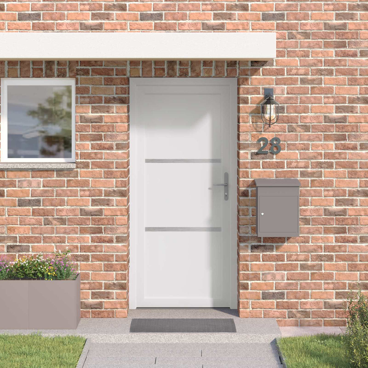 Voordeur Wit 88 x 200 cm PVC is nu te koop bij PeponiXL, paradijselijk wonen!