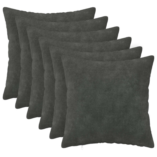 Kussen met kussen HEERLEN 6 st Antraciet Microfiber Fleece is nu te koop bij PeponiXL, paradijselijk wonen!