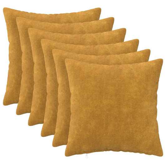 Kussen met kussen HEERLEN 6 st Geel Microfiber Fleece is nu te koop bij PeponiXL, paradijselijk wonen!