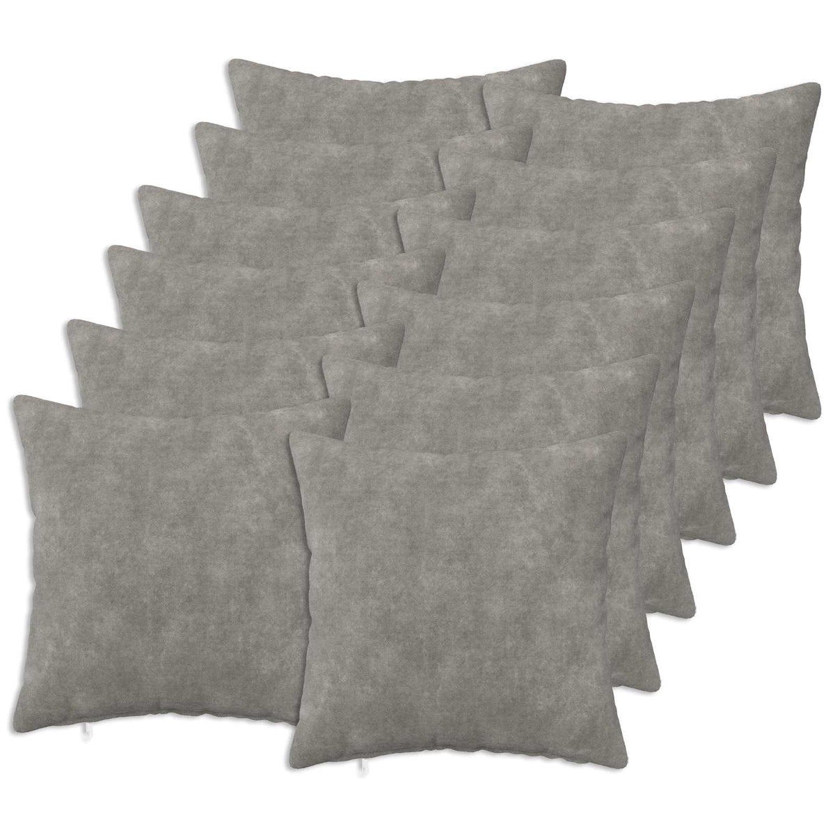 Kussen met kussen HEERLEN 12 st Lichtgrijs Microfiber Fleece is nu te koop bij PeponiXL, paradijselijk wonen!