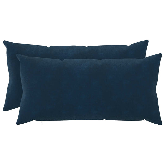 Kussen met kussen HEERLEN 2 st Blauw Microfiber Fleece is nu te koop bij PeponiXL, paradijselijk wonen!