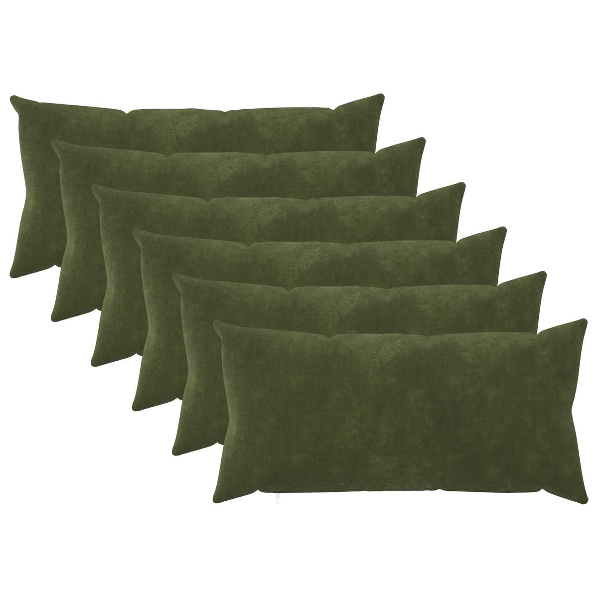 Kussen met kussen HEERLEN 6 st Groen Microfiber Fleece is nu te koop bij PeponiXL, paradijselijk wonen!