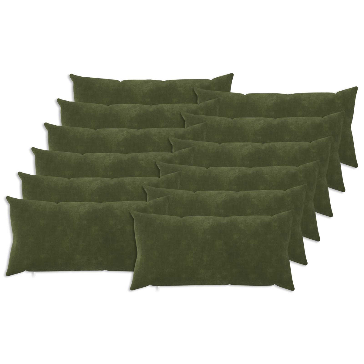 Kussen met kussen HEERLEN 12 st Groen Microfiber Fleece is nu te koop bij PeponiXL, paradijselijk wonen!