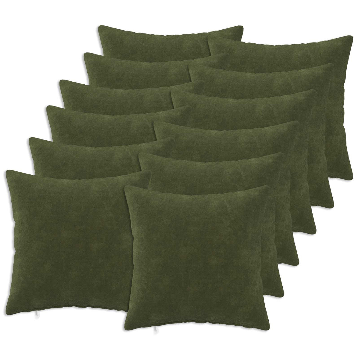 Kussen met kussen HEERLEN 12 st Groen Microfiber Fleece is nu te koop bij PeponiXL, paradijselijk wonen!