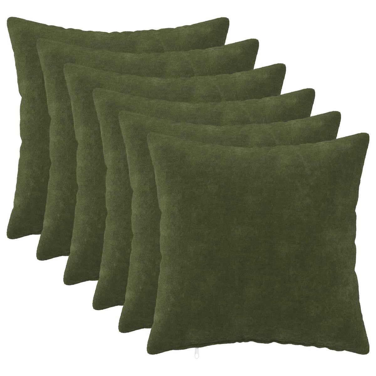 Kussen met kussen HEERLEN 6 st Groen Microfiber Fleece is nu te koop bij PeponiXL, paradijselijk wonen!