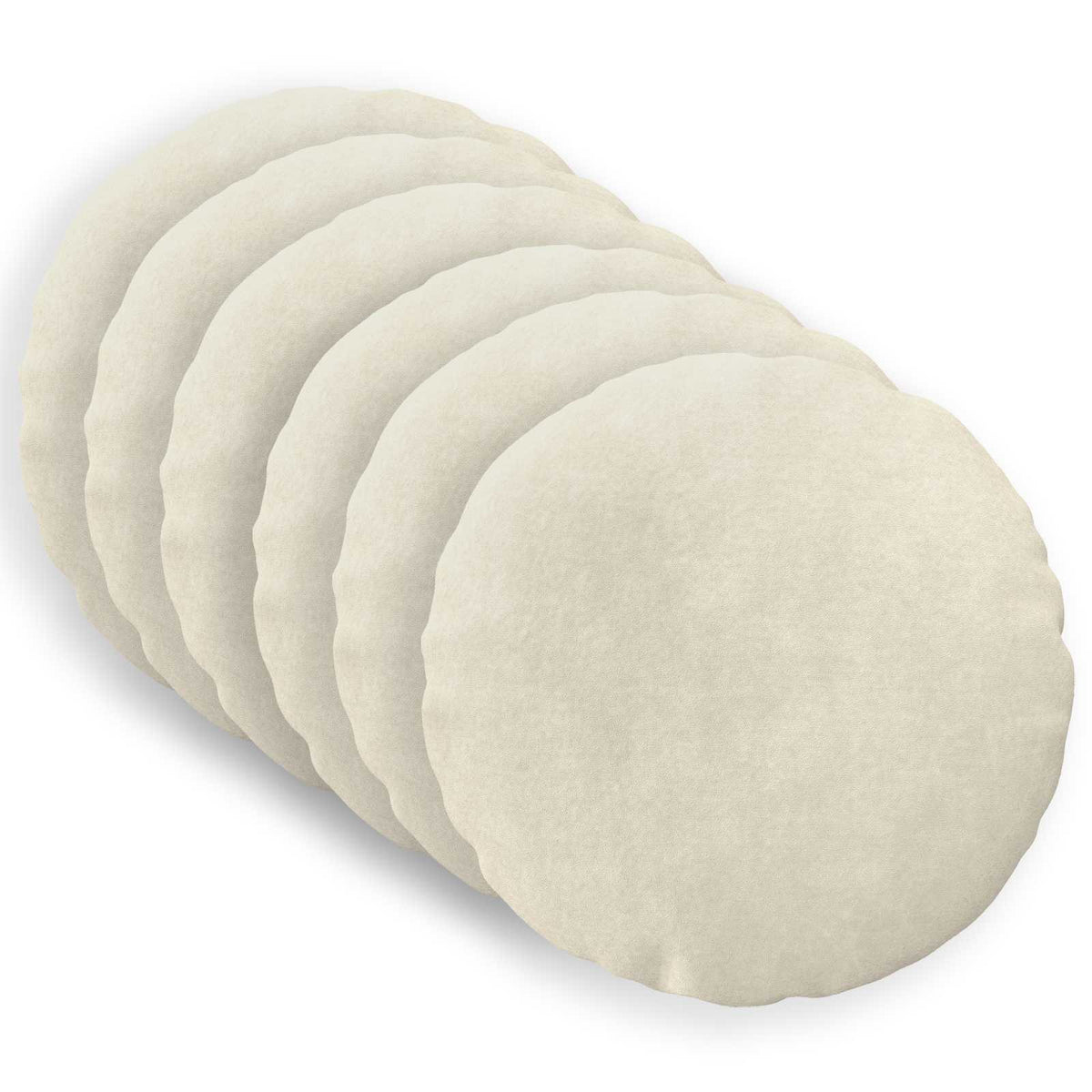 vidaXL Kussen met kussen HEERLEN 6 st Crèmekleurig Microfiber Fleece