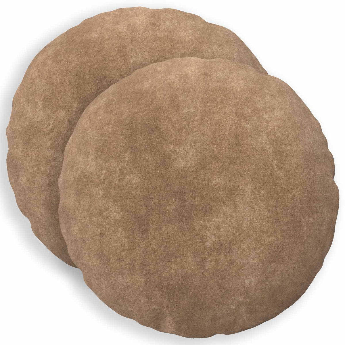Kussen met kussen HEERLEN 2 st Taupe Microfiber Fleece is nu te koop bij PeponiXL, paradijselijk wonen!