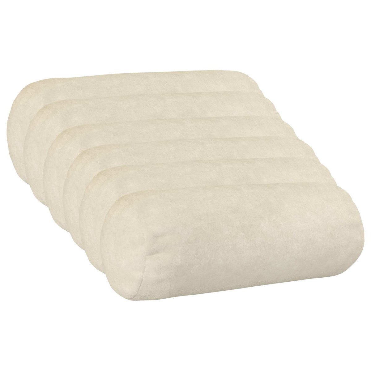 Kussen met kussen HEERLEN 6 st Crèmekleurig Microfiber Fleece is nu te koop bij PeponiXL, paradijselijk wonen!