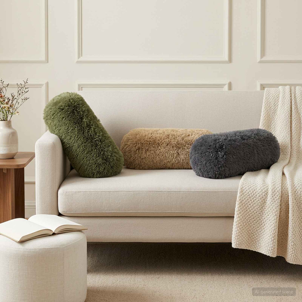 Kussen met kussen HEERLEN 6 st Groen PV Fleece is nu te koop bij PeponiXL, paradijselijk wonen!