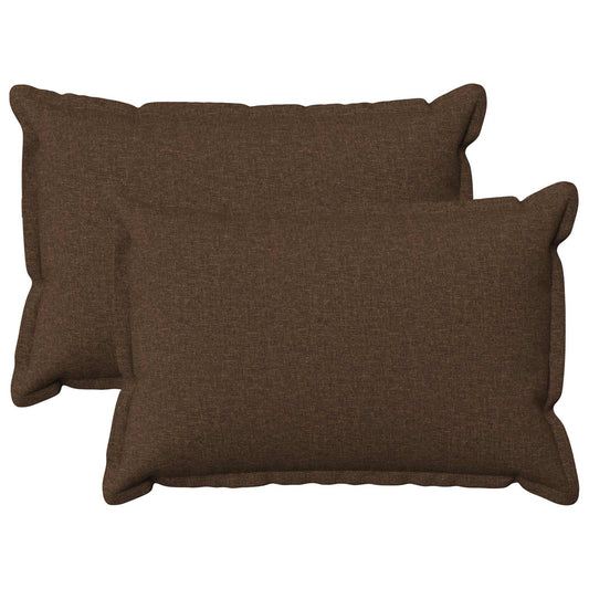 Kussen met kussen HOUTEN 2 st Bruin Faux Linnen is nu te koop bij PeponiXL, paradijselijk wonen!
