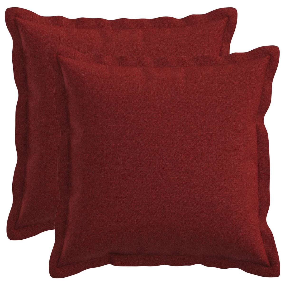 Kussen met kussen HOUTEN 2 st Wijnrood Faux Linnen is nu te koop bij PeponiXL, paradijselijk wonen!