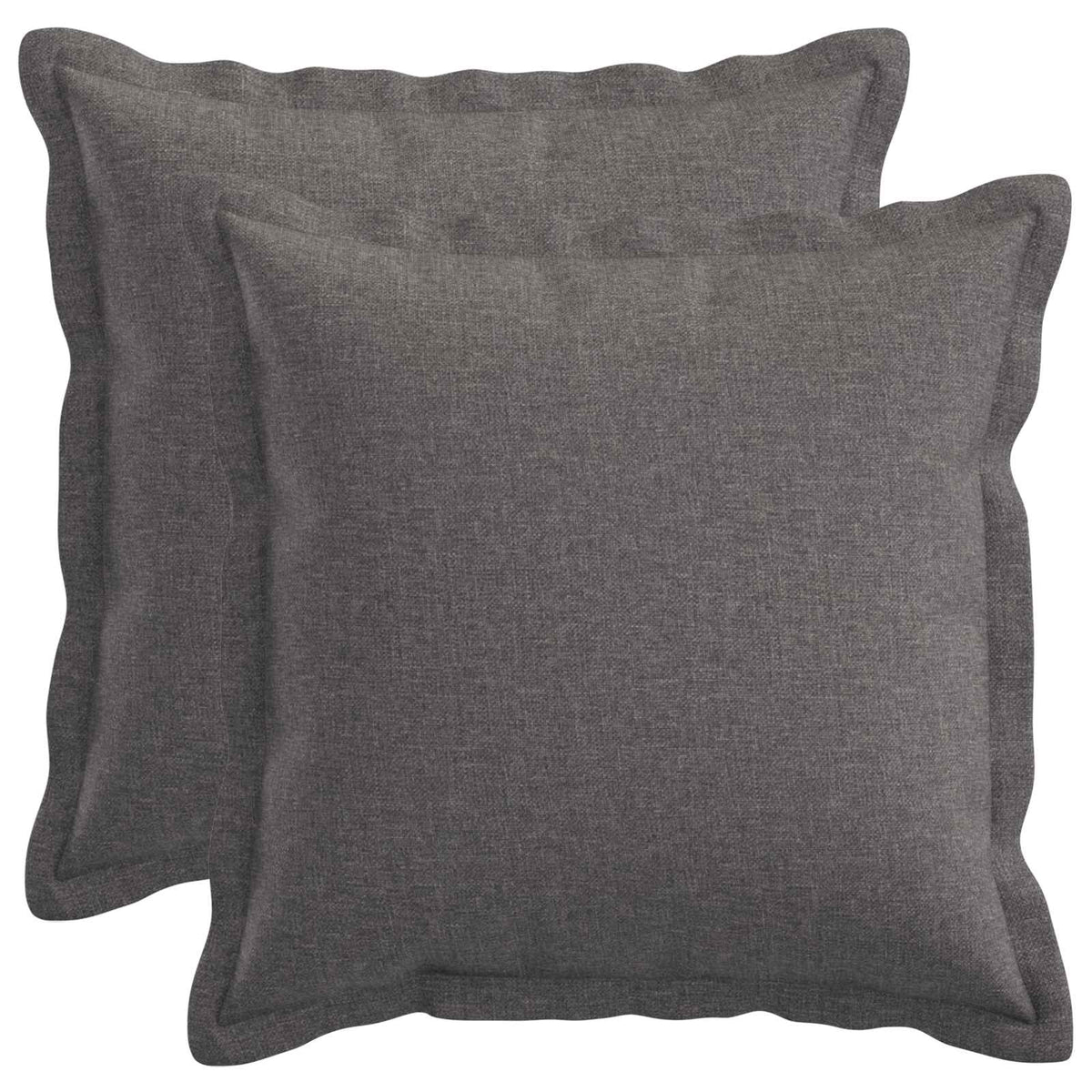 Kussen met kussen HOUTEN 2 st Lichtgrijs Faux Linnen is nu te koop bij PeponiXL, paradijselijk wonen!