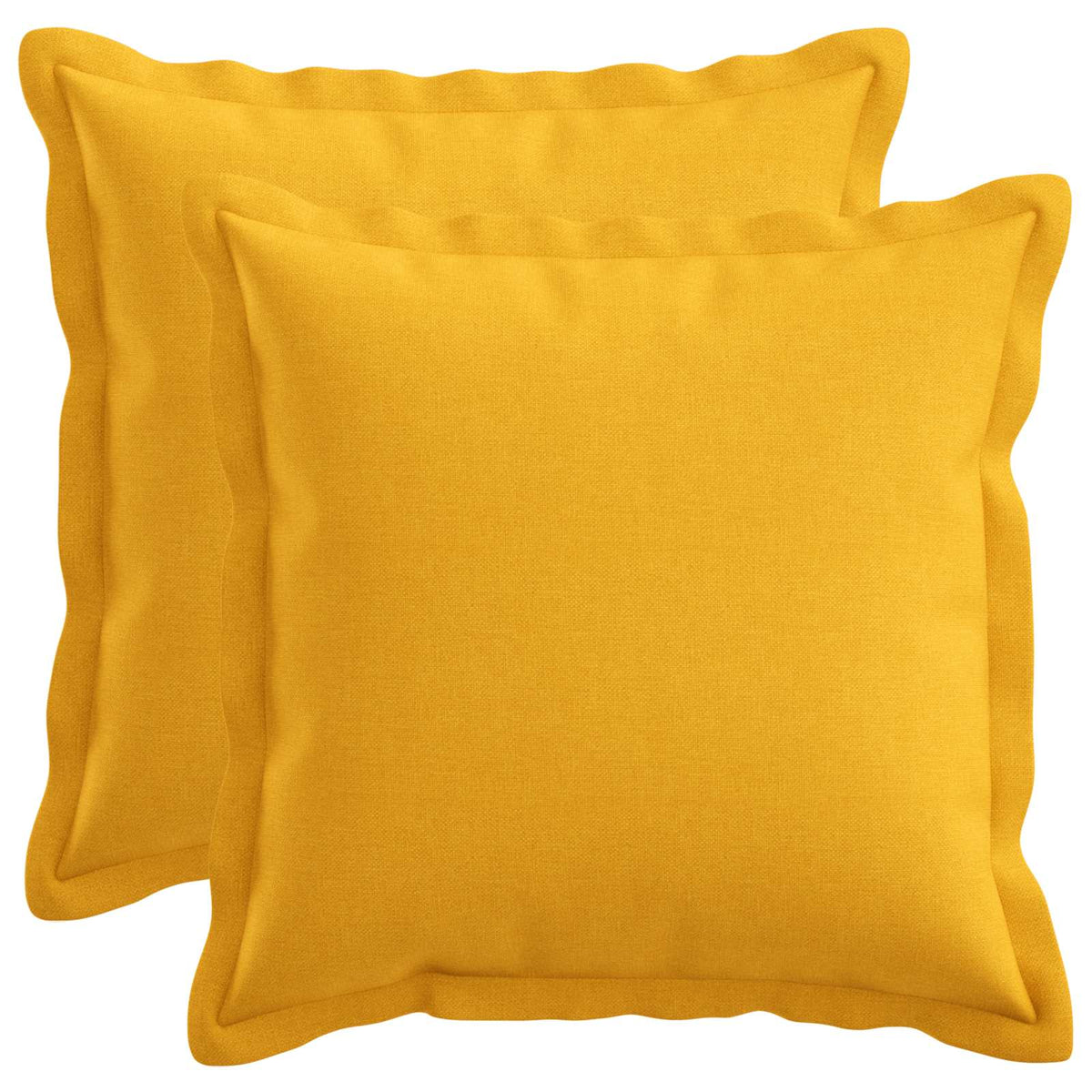 Kussen met kussen HOUTEN 2 st Lichtgeel Faux Linnen is nu te koop bij PeponiXL, paradijselijk wonen!