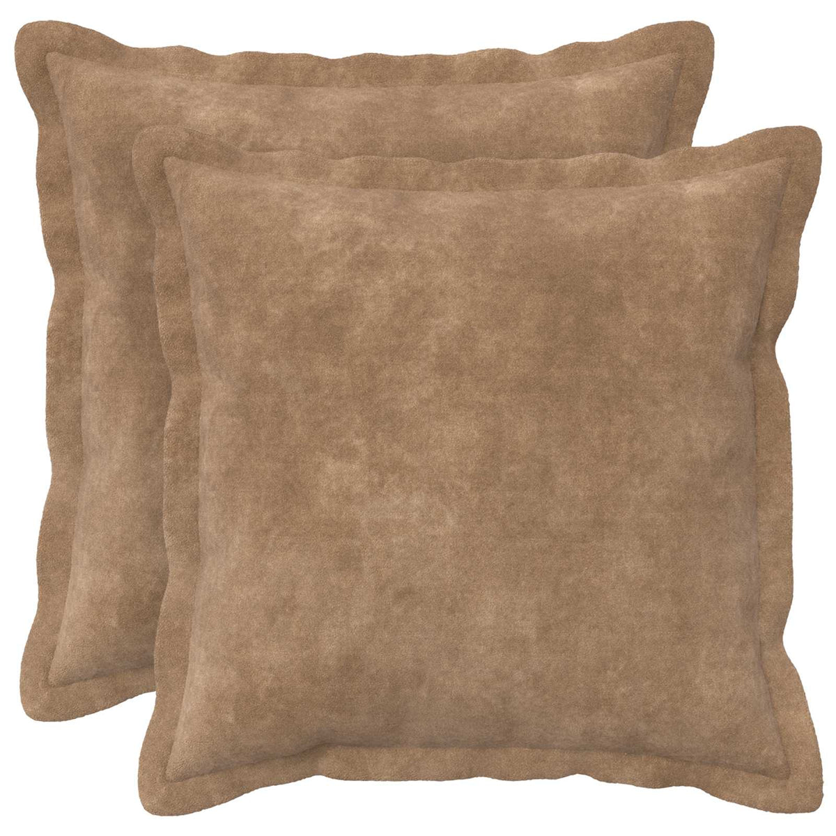 Kussen met kussen HOUTEN 2 st Taupe Microfiber Fleece is nu te koop bij PeponiXL, paradijselijk wonen!