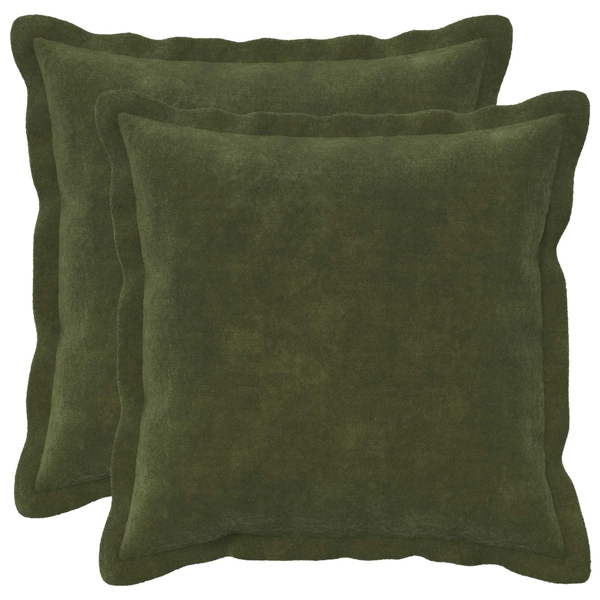 Kussen met kussen HOUTEN 2 st Groen Microfiber Fleece is nu te koop bij PeponiXL, paradijselijk wonen!