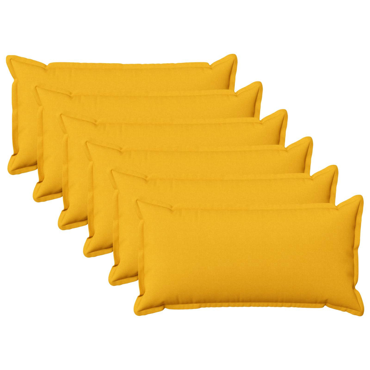 Kussen met kussen HOUTEN 6 st Lichtgeel Faux Linnen is nu te koop bij PeponiXL, paradijselijk wonen!