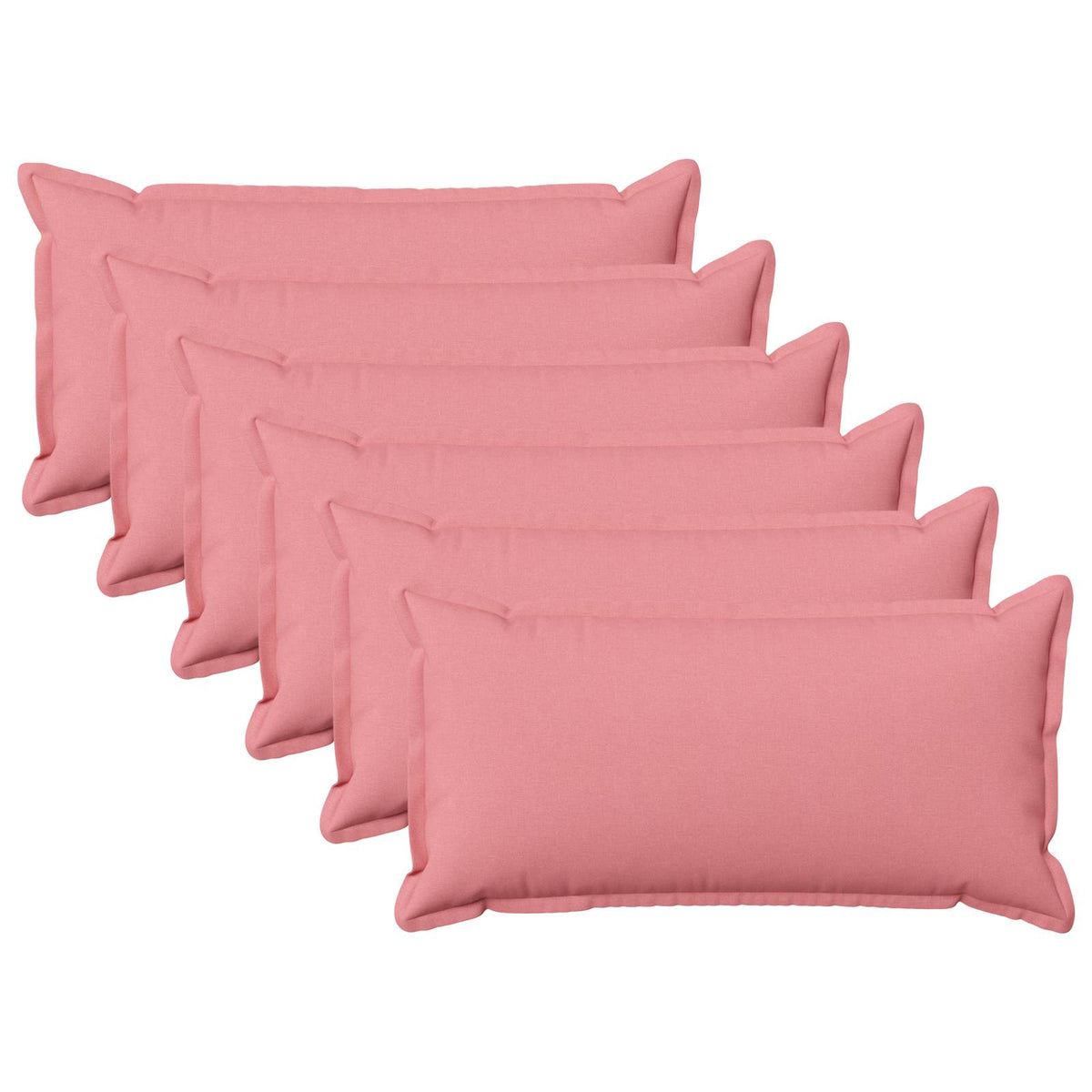 Kussen met kussen HOUTEN 6 st Roze Faux Linnen is nu te koop bij PeponiXL, paradijselijk wonen!
