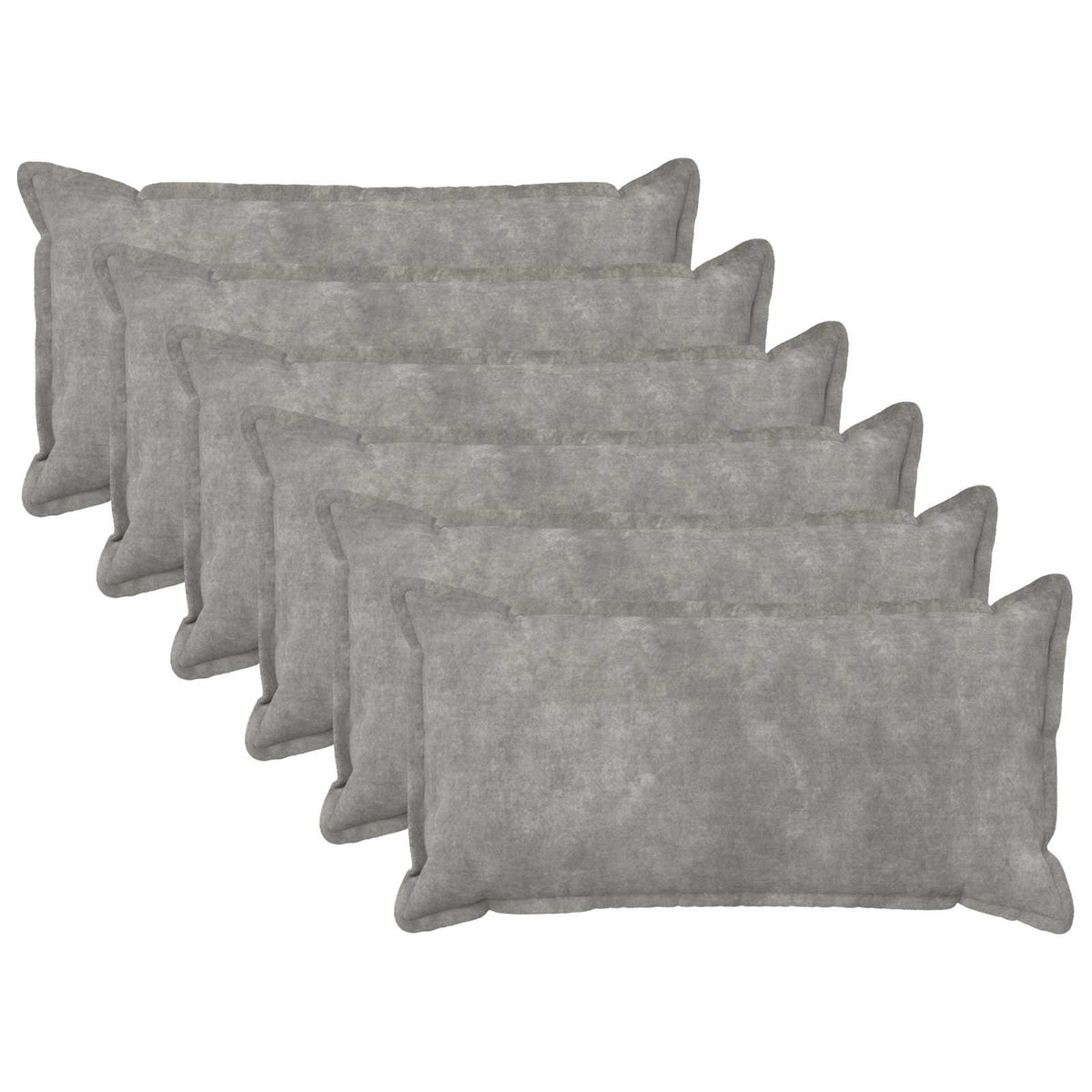 Kussen met kussen HOUTEN 6 st Lichtgrijs Microfiber Fleece is nu te koop bij PeponiXL, paradijselijk wonen!