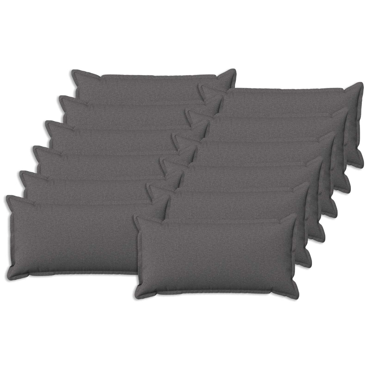 Kussen met kussen HOUTEN 12 st Lichtgrijs Faux Linnen is nu te koop bij PeponiXL, paradijselijk wonen!