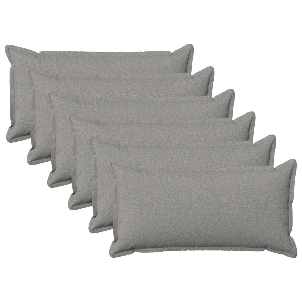 Kussen met kussen HOUTEN 6 st Wolkengrijs Faux Linnen is nu te koop bij PeponiXL, paradijselijk wonen!