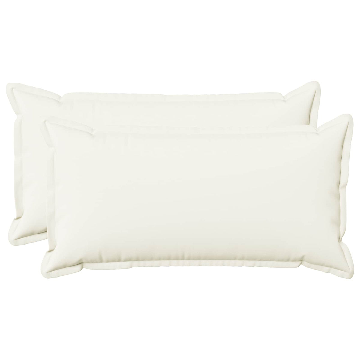 Kussen met kussen HOUTEN 2 st Wit Faux Linnen is nu te koop bij PeponiXL, paradijselijk wonen!