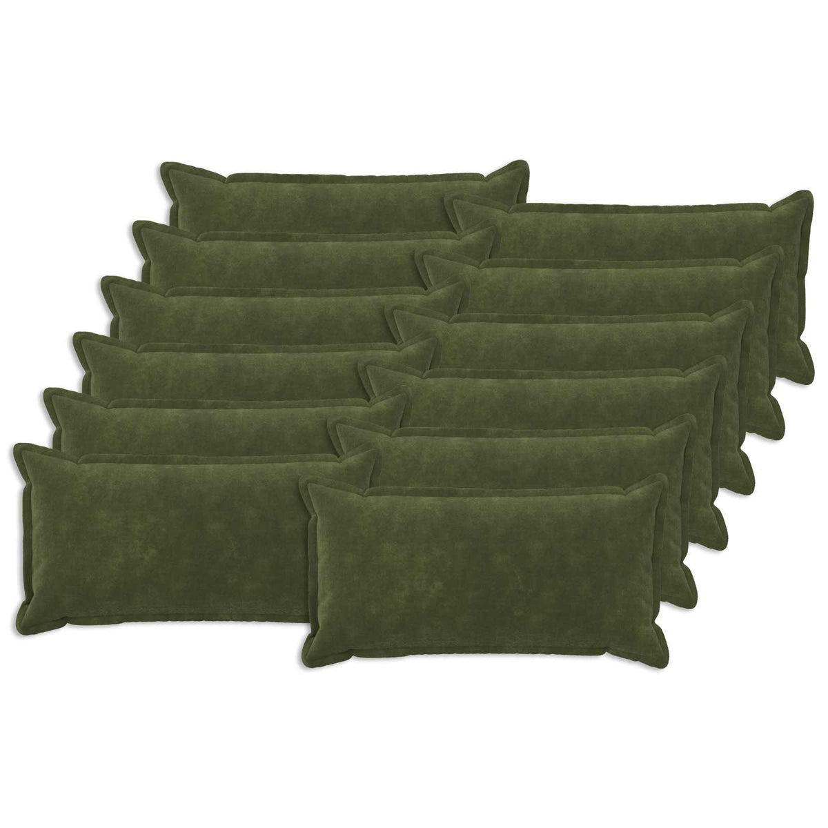 Kussen met kussen HOUTEN 12 st Groen Microfiber Fleece is nu te koop bij PeponiXL, paradijselijk wonen!