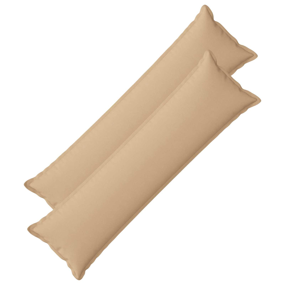 Kussen met kussen HOUTEN 2 st Crèmekleurig Faux Linnen is nu te koop bij PeponiXL, paradijselijk wonen!