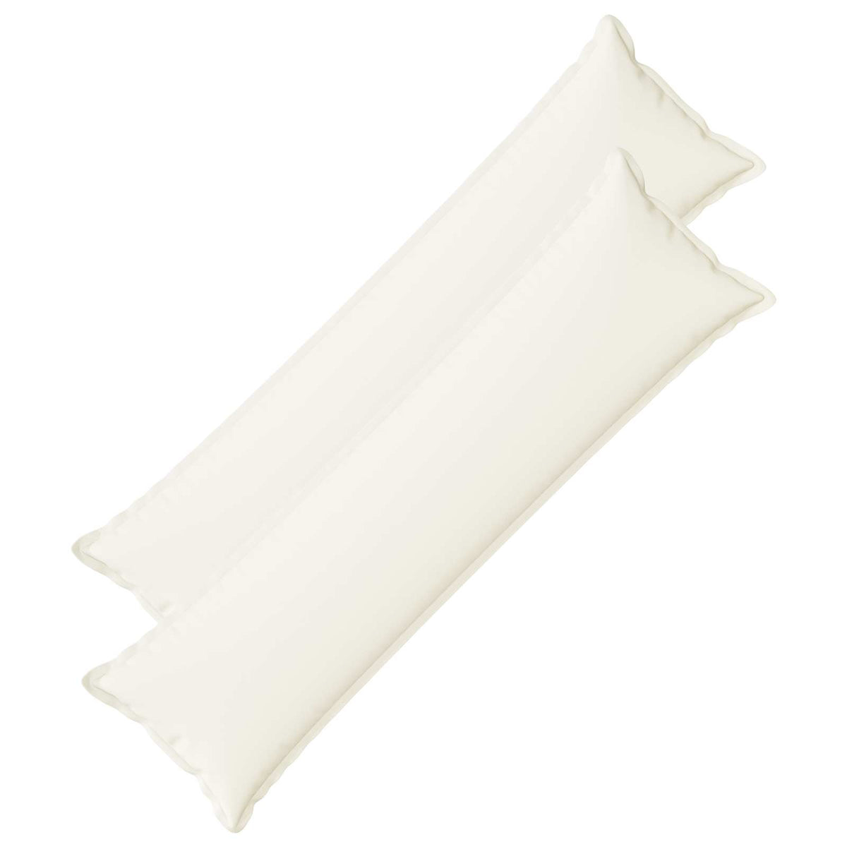 Kussen met kussen HOUTEN 2 st Wit Faux Linnen is nu te koop bij PeponiXL, paradijselijk wonen!
