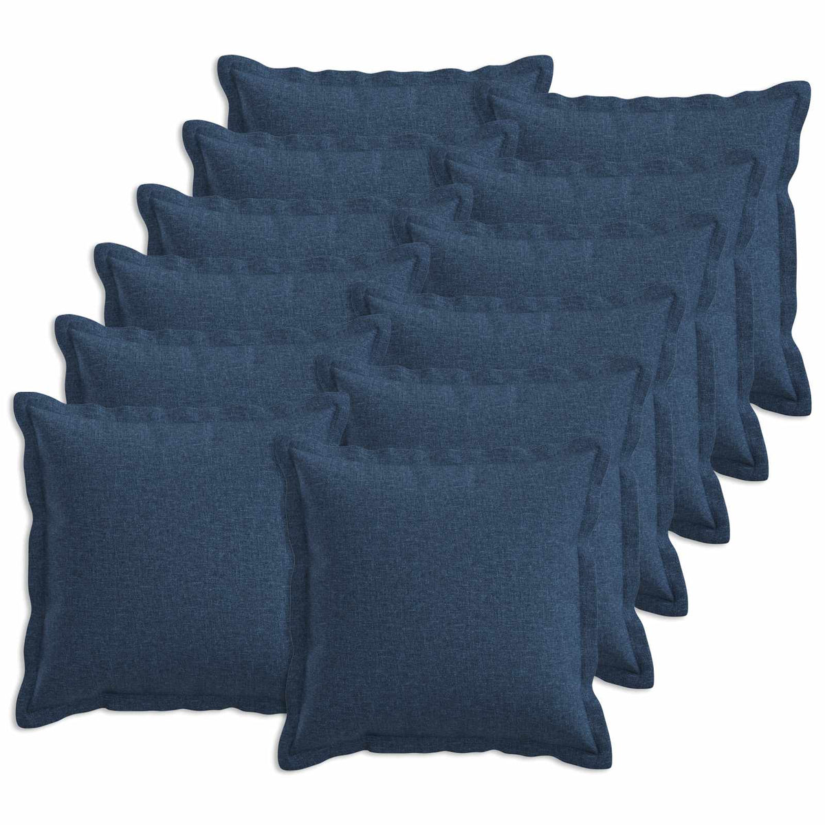Kussen met kussen HOUTEN 12 st Blauw Faux Linnen is nu te koop bij PeponiXL, paradijselijk wonen!