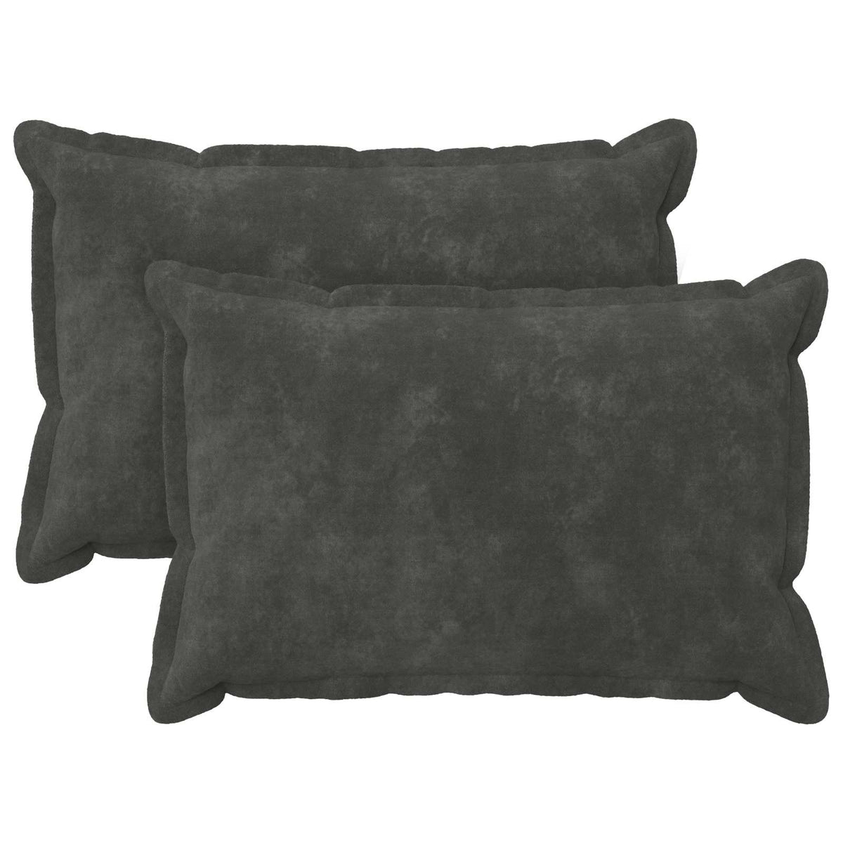 Kussen met kussen HOUTEN 2 st Antraciet Microfiber Fleece is nu te koop bij PeponiXL, paradijselijk wonen!