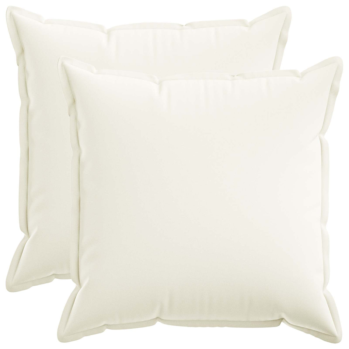 Kussen met kussen HOUTEN 2 st Wit Faux Linnen is nu te koop bij PeponiXL, paradijselijk wonen!
