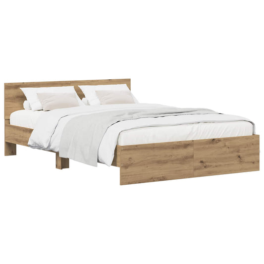 Bedframe met Hoofdeinde Artisanaal eiken 160 x 200 cm is nu te koop bij PeponiXL, paradijselijk wonen!