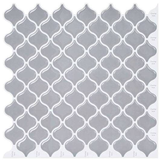 Lanturn Tegel 50 pcs Grijs 27 x 27 cm Polyurethaan en PET is nu te koop bij PeponiXL, paradijselijk wonen!