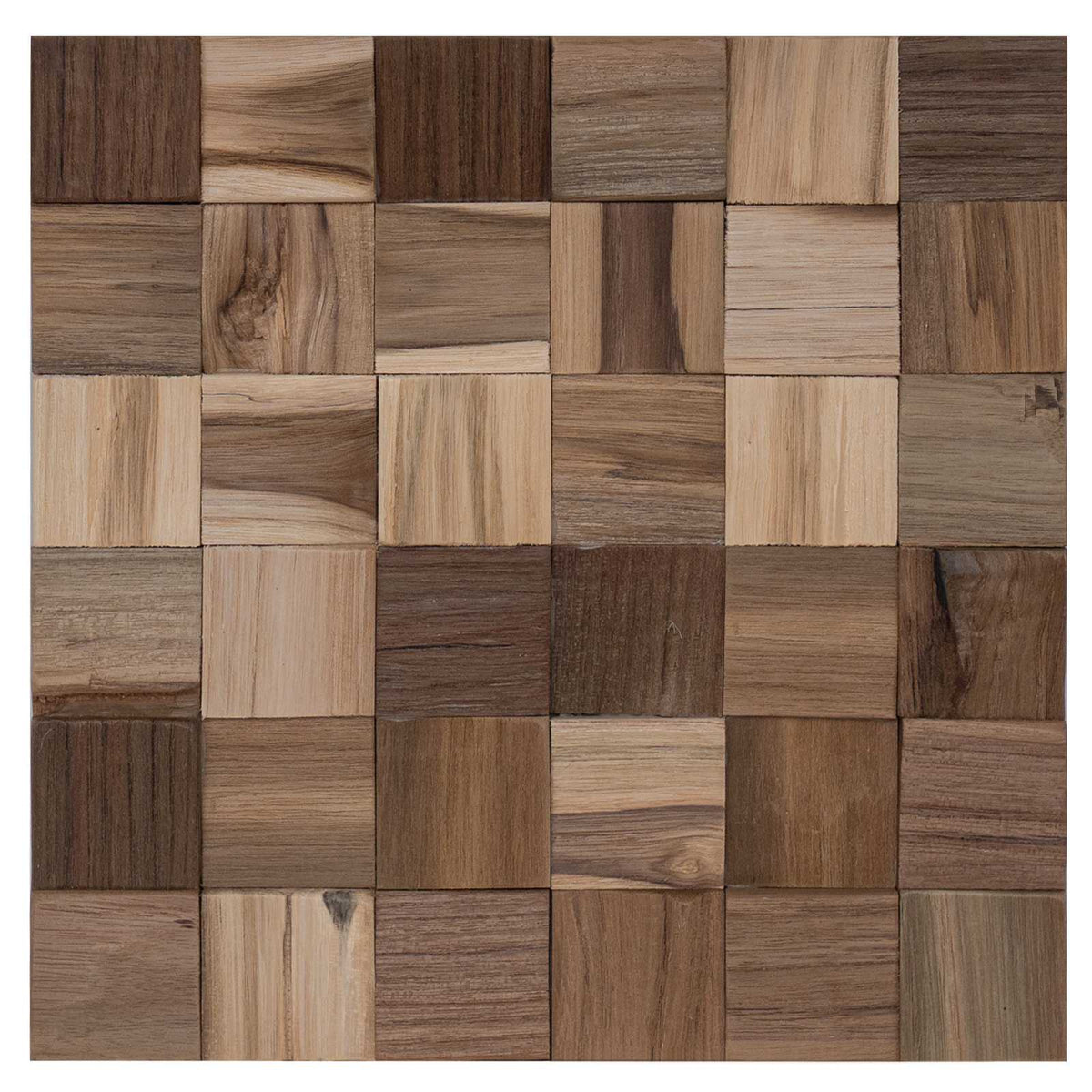 Wandpaneel 11 st Naturel 30 x 30 x 2 cm is nu te koop bij PeponiXL, paradijselijk wonen!