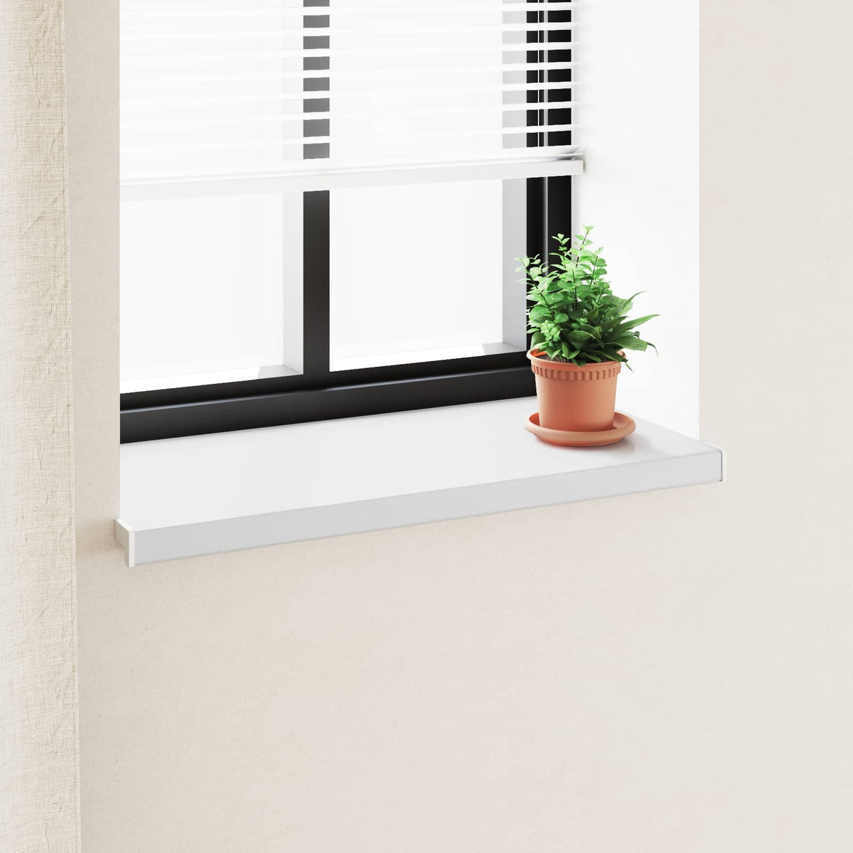 Raamsokkel Wit 100 x 45 x 4,5 cm PVC is nu te koop bij PeponiXL, paradijselijk wonen!
