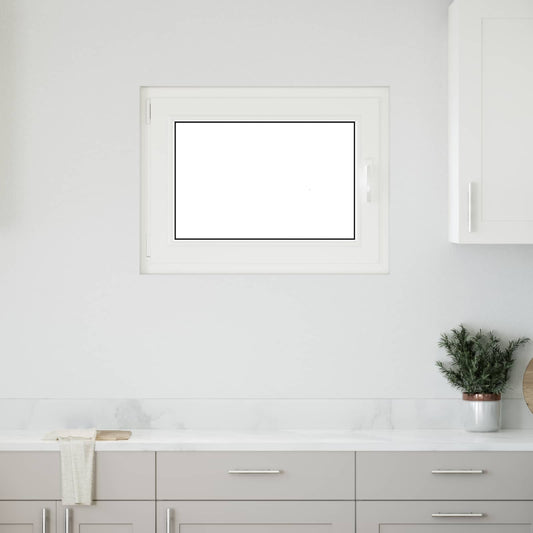 Kelderraam RISOR 80 x 50 cm PVC en glas Wit is nu te koop bij PeponiXL, paradijselijk wonen!