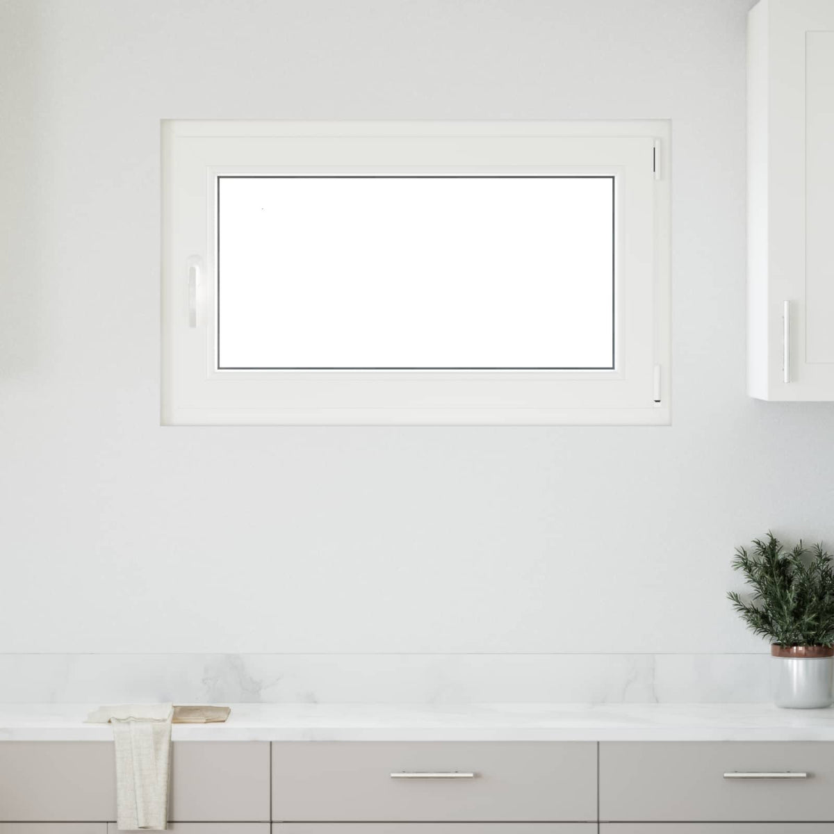Kelderraam RISOR 100 x 50 cm PVC en glas Antracietkleurig is nu te koop bij PeponiXL, paradijselijk wonen!
