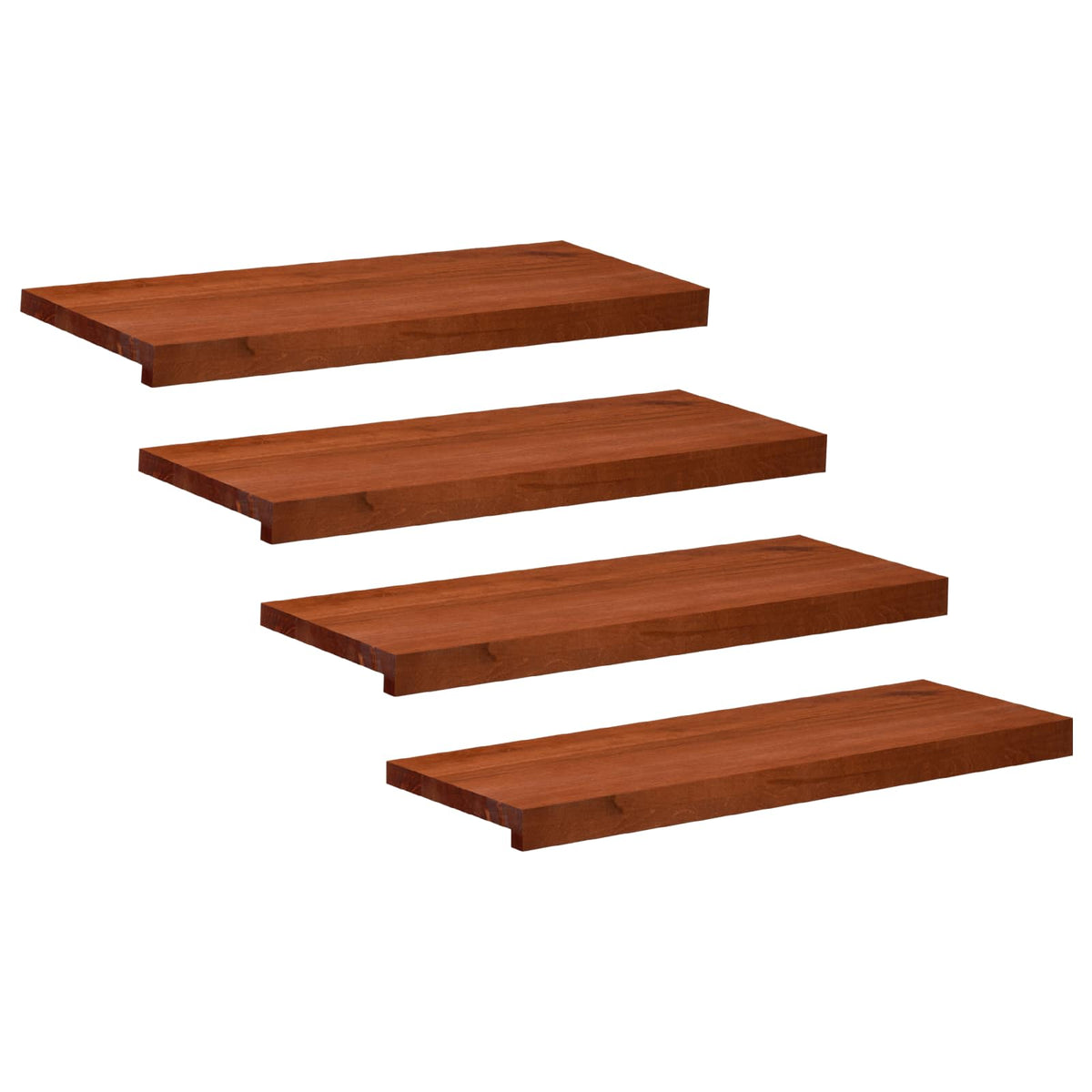 Trapmatten 4 st Bruin 70 x 30 x 2 cm Massief beukenhout is nu te koop bij PeponiXL, paradijselijk wonen!